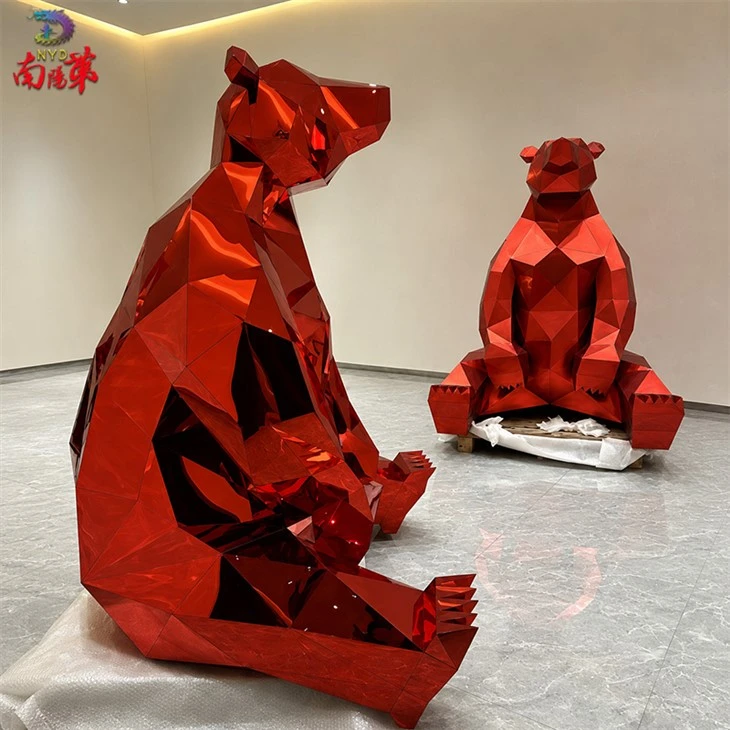 Acrylic Geometric Christmas Bear suppliers