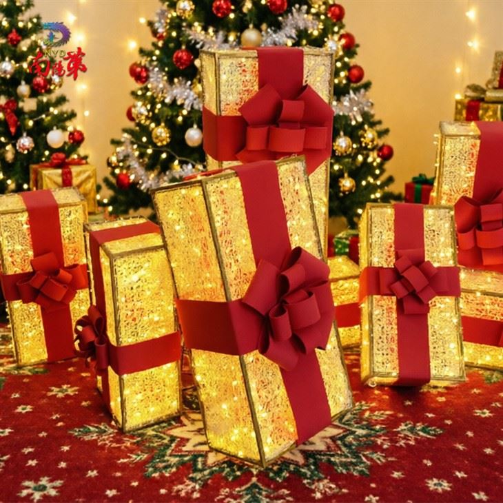 Lighted Christmas Boxes Lighted Christmas Boxes
